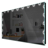 Specchio LED Rettangolare | Controllo tramite interruttore a muro | Luce bianca fredda - Reyze Serie Edge Modello 4